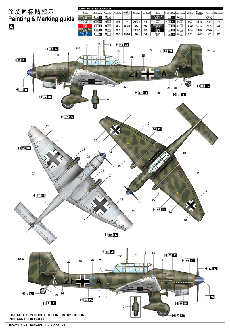 1/24 Junkers Ju87R Stuka - Hobby Sense