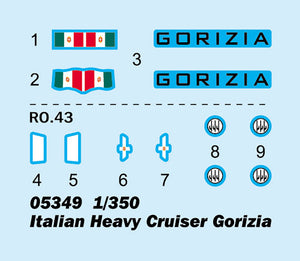 1/350 Italian Heavy Cruiser Gorizia - Hobby Sense