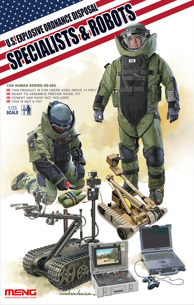 1/35 U.S. Explosive Ordnance Disposal Specialists & Robots - Hobby Sense
