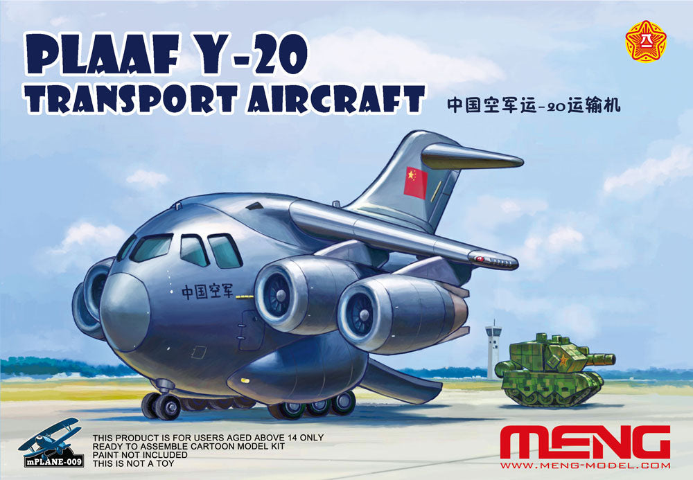 Plaaf Y20 Transport Aircraft, Meng Kids, Snap - Hobby Sense