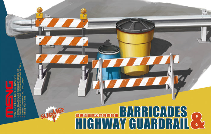 1/35 Barricades and Highway Guardrail - Hobby Sense