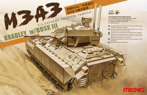1/35 US Cavarly Fighting Vehicle M3A3 BRADLEY w/BUSK III - Hobby Sense