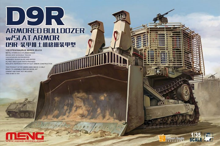 1/35 D9R Armored Bulldozer with Slat Armor - Hobby Sense
