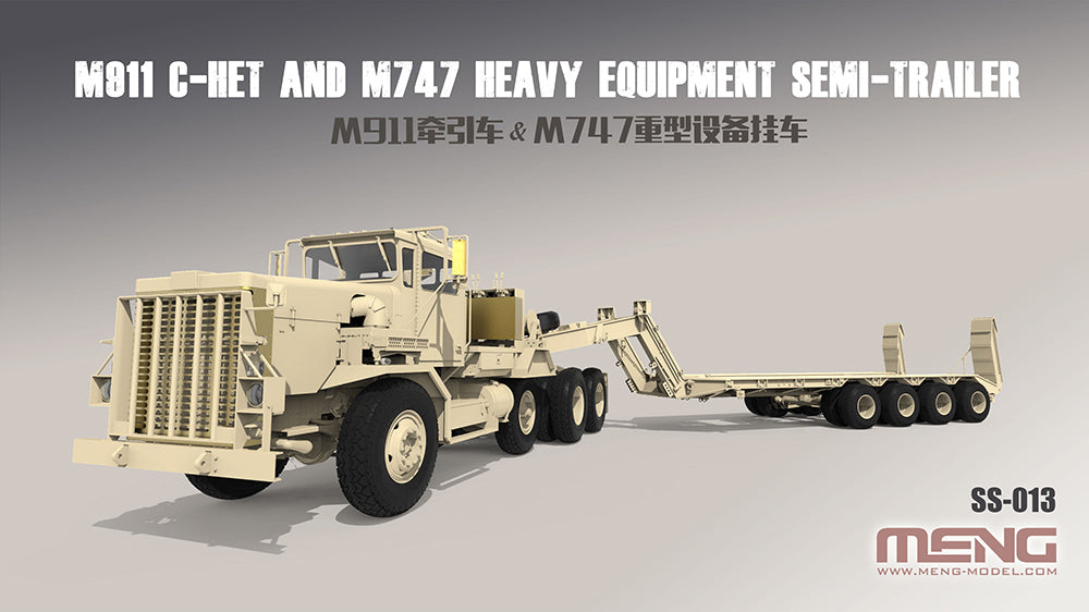 1/35 US M911 C-HET (8x6) and M747 Heavy Equipment Semi-Trailer - Hobby Sense