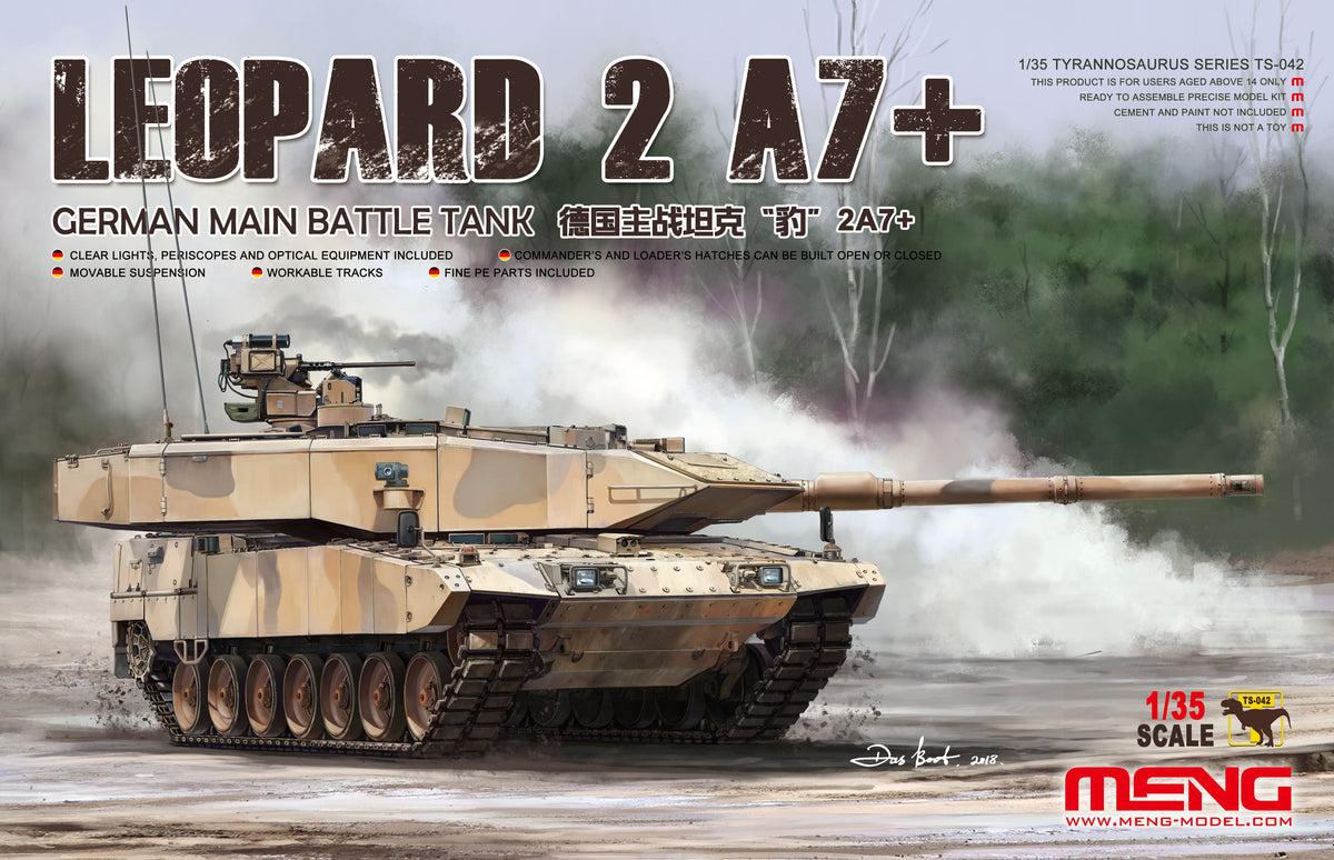1/35 German Main Battle Tank Leopard 2 A7+ - Hobby Sense