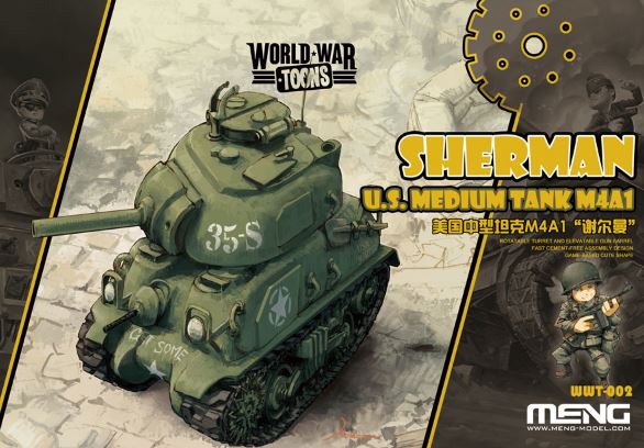 US Medium Tank Sherman World War Toons - Hobby Sense