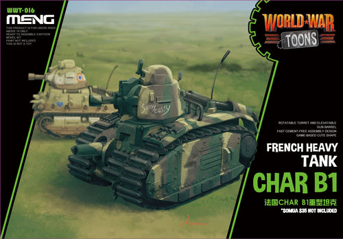Char B1 French Heavy Tank World War Toons - Hobby Sense
