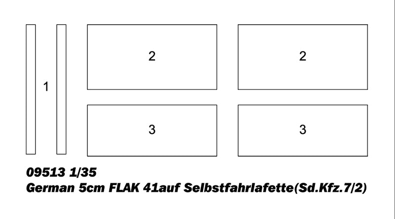 1/35 German 5cm FLAK 41auf Selbstfahrlafette(Sd.Kfz.7/2) - Hobby Sense