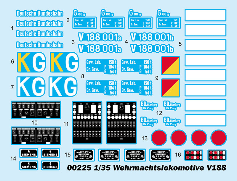 1/35 Wehrmachtslokomotive V188 - Hobby Sense