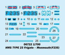 1/700 HMS TYPE 23 Frigate – Monmouth(F235) - Hobby Sense