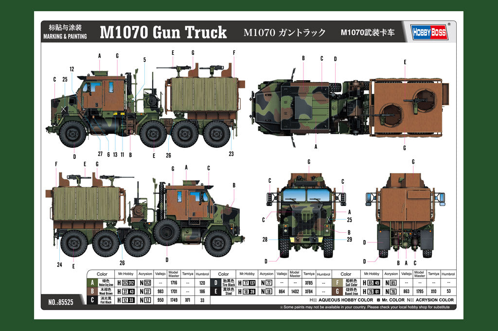 1/35 M1070 Gun Truck - Hobby Sense