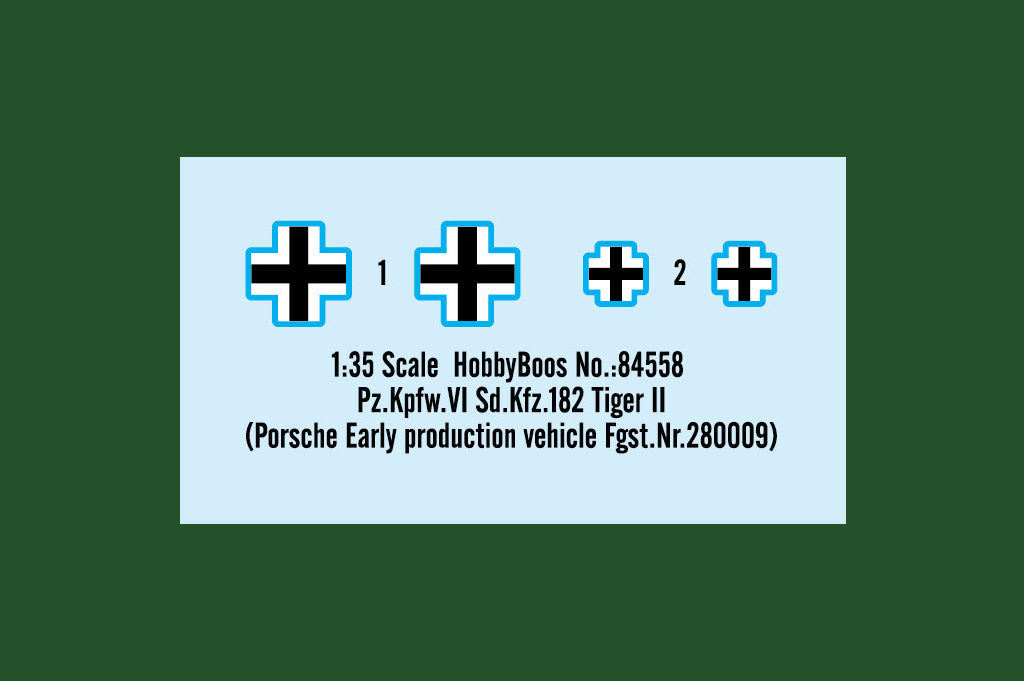 1/35 Pz.Kpfw.VI Sd.Kfz.182 Tiger II (Porsche Early production vehicle Fgst.Nr.280009) - Hobby Sense