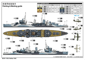 1/700 HMS Belfast 1942 - Hobby Sense