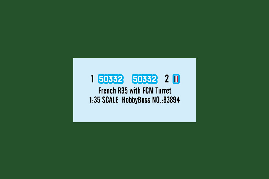 1/35 French R35 with FCM Turret - Hobby Sense