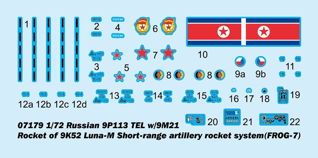 1/72 Russian 9P113 TEL w/9M21 Rocket of 9K52 Luna-M Short-Range Artillery Rocket System FROG-7 - Hobby Sense