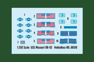 1/350 USS Missouri BB-63 - Hobby Sense