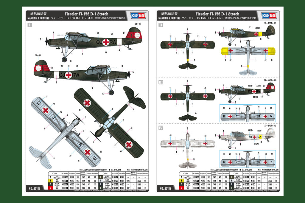 1/35 Fieseler Fi156 D1 Storch - Hobby Sense