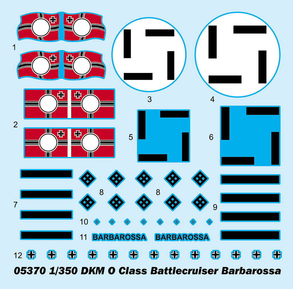 1 350 Dkm O Class Battlecruiser Barbarossa Hobby Sense