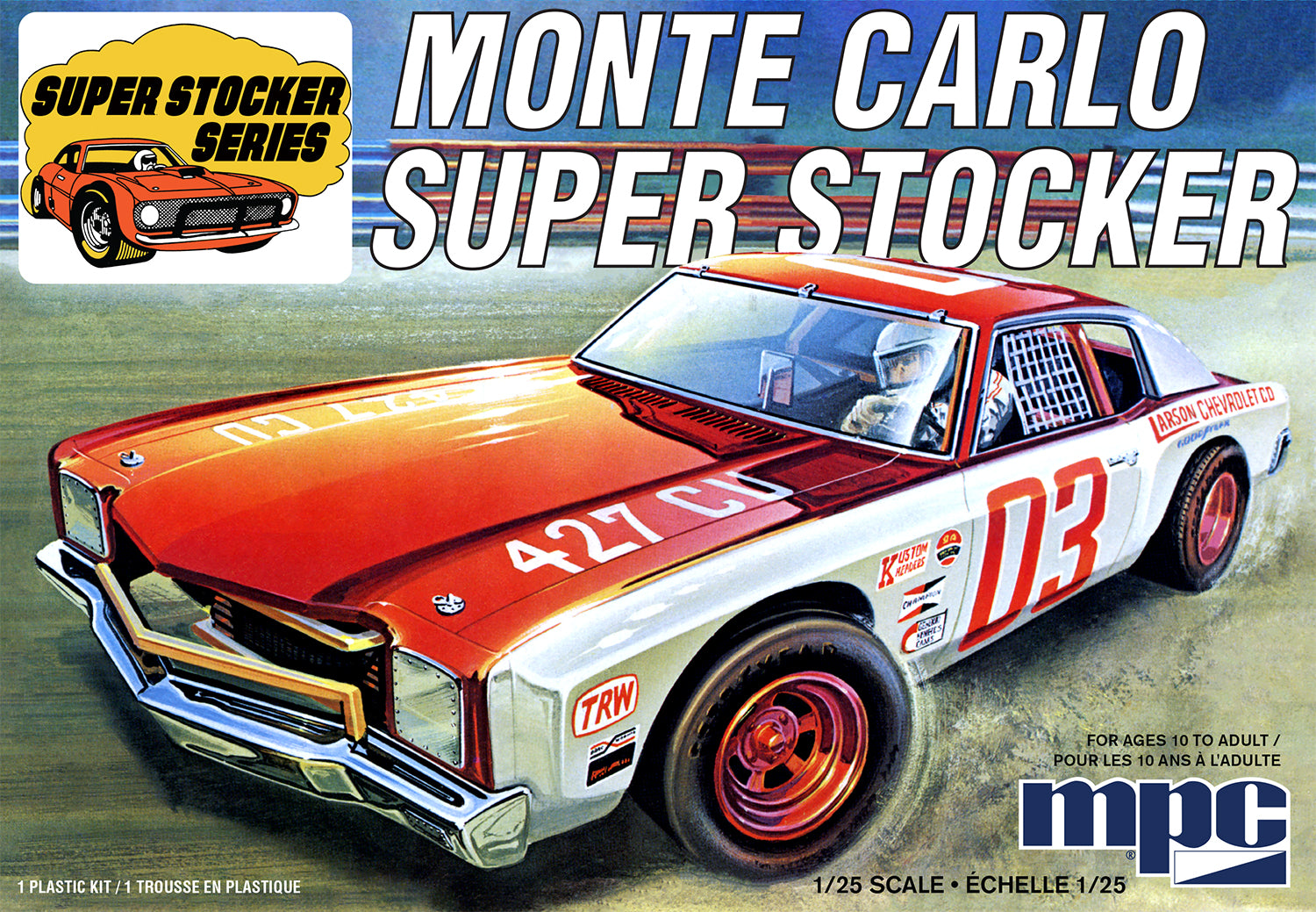 1/25 1971 Chevy Monte Carlo Super Stocker Race Car - Hobby Sense