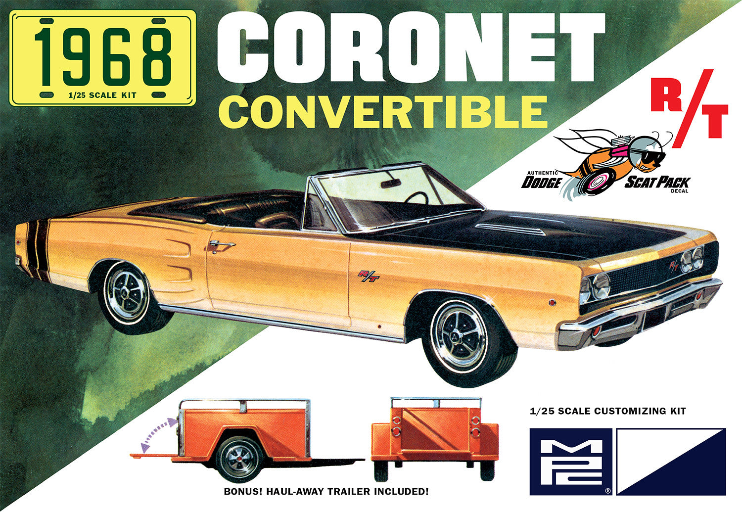 1/25 1968 Dodge Coronet Convertible w/Trailer - Hobby Sense