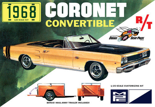 1/25 1968 Dodge Coronet Convertible w/Trailer - Hobby Sense