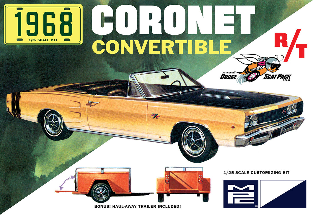 1/25 1968 Dodge Coronet Convertible w/Trailer - Hobby Sense