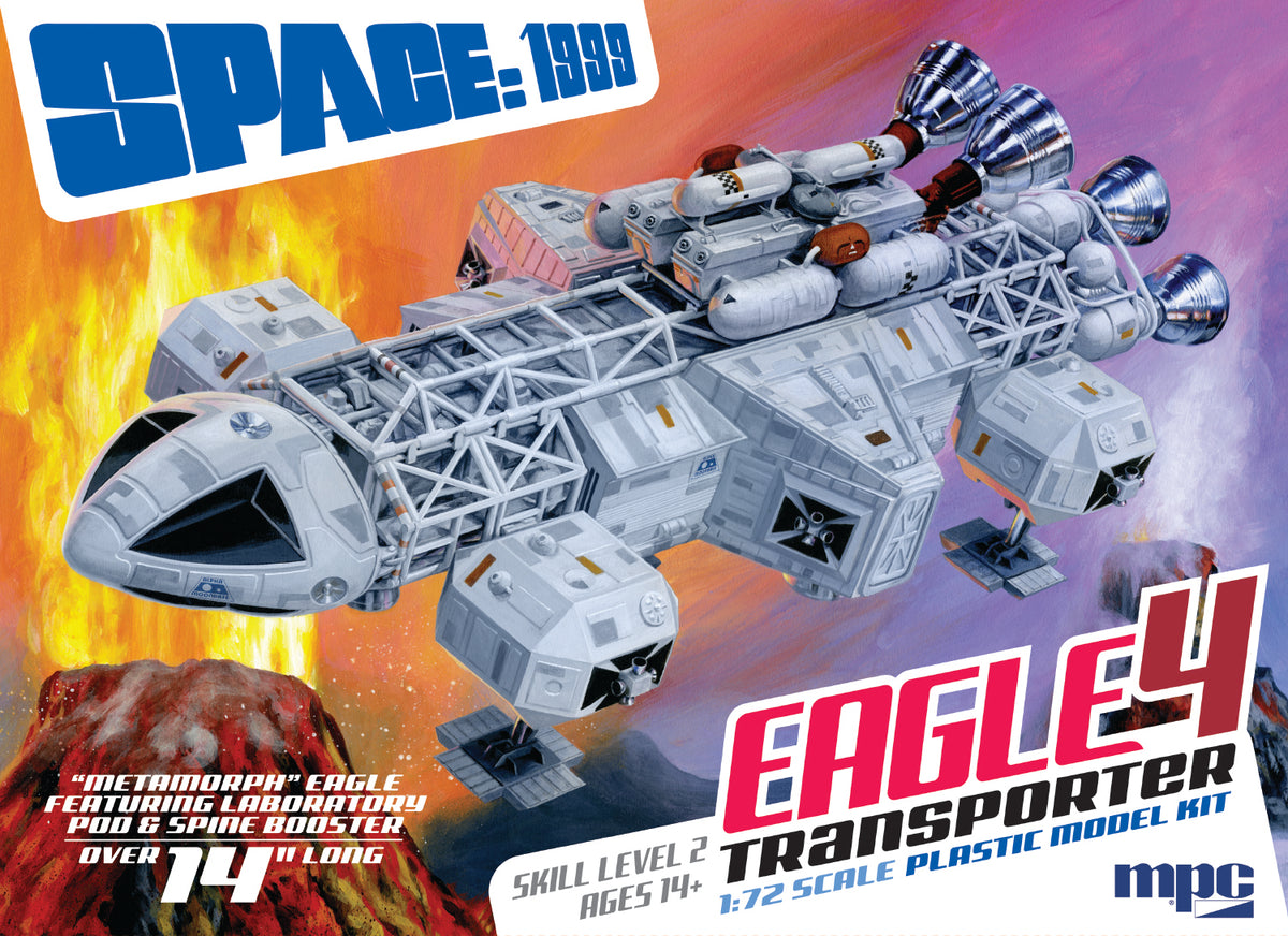 1/72 Space 1999: Eagle 4 Transporter (14" Long) w/Lab Pod & Spine Booster - Hobby Sense