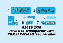 1/35 MAZ 545 Transporter with CHMZAP-5247G Semi-trailer - Hobby Sense