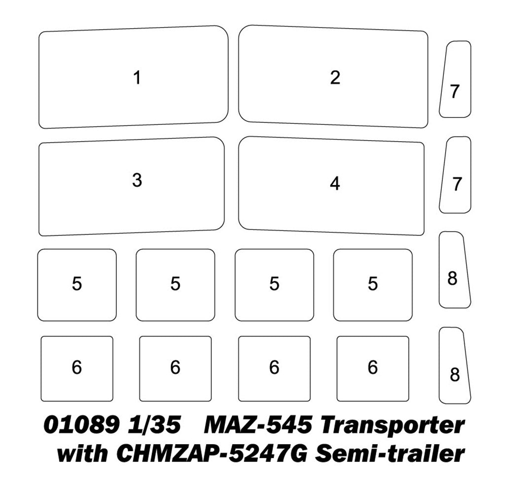 1/35 MAZ 545 Transporter with CHMZAP-5247G Semi-trailer - Hobby Sense
