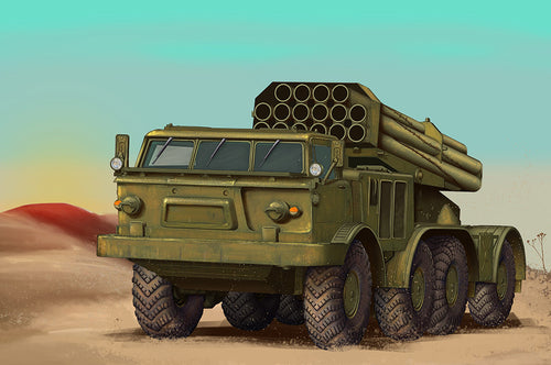 1/72 Russian 9P140 TEL of 9K57 Uragan Multiple Launch Rocket System - Hobby Sense