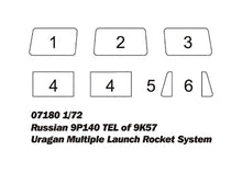 1/72 Russian 9P140 TEL of 9K57 Uragan Multiple Launch Rocket System - Hobby Sense