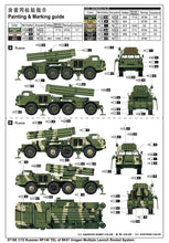 1/72 Russian 9P140 TEL of 9K57 Uragan Multiple Launch Rocket System - Hobby Sense