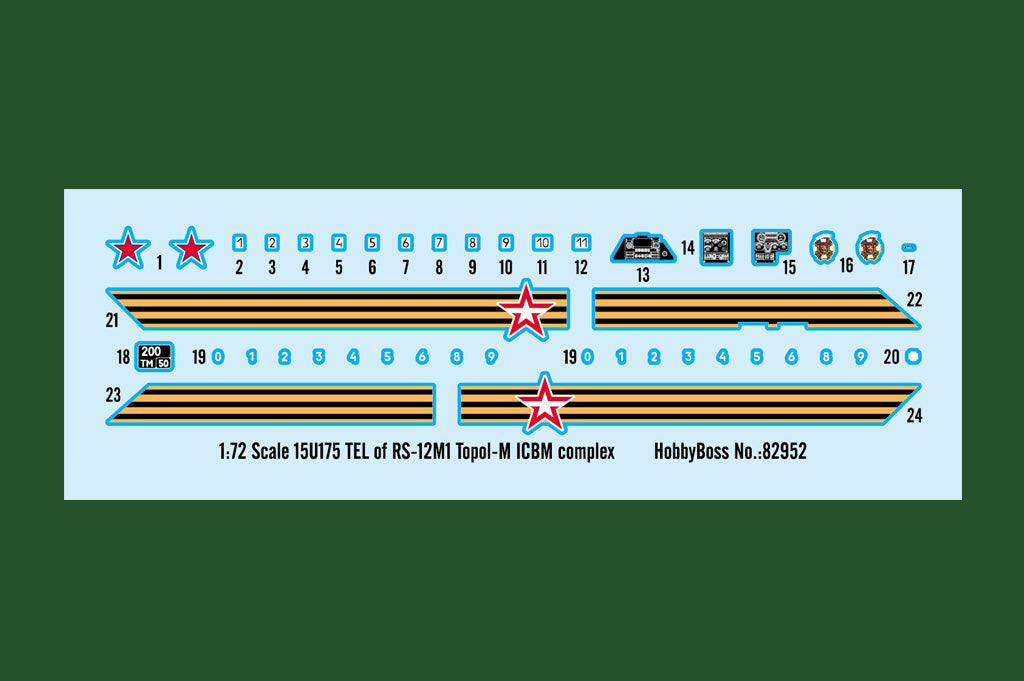 1/72 15U175 TEL of RS-12M1 Topol-M ICBM Complex - Hobby Sense