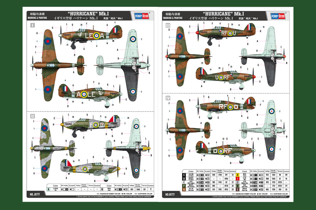 1/48 Hurricane Mk.I - Hobby Sense