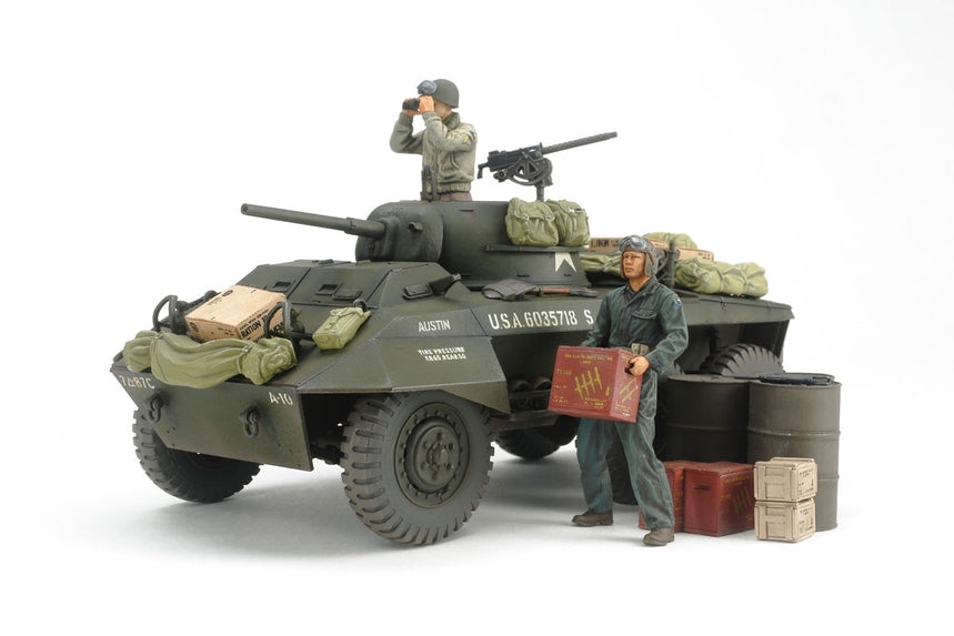 1/35 US M8 Light Armored Car Greyhound Combat Patrol Set - Hobby Sense