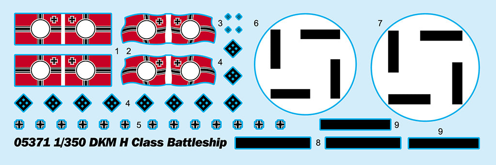 1/350 DKM H Class Battleship - Hobby Sense