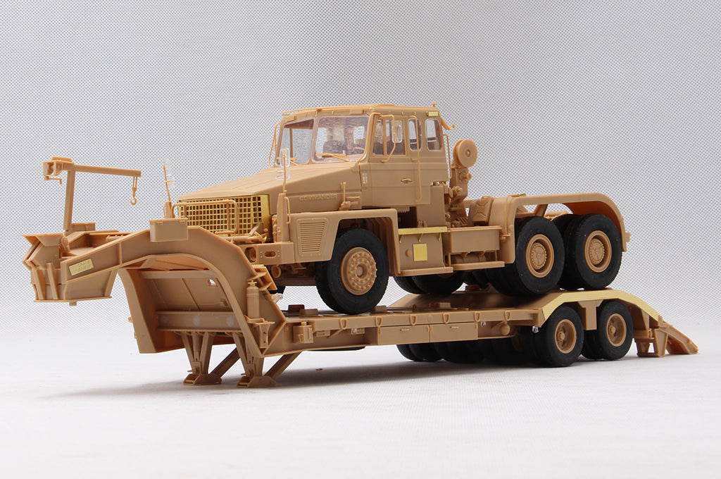 1/35 Scammell Commander with 62 tonne Crane Fruehauf Semi-trailer - Hobby Sense