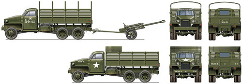 1/35 Lend Lease US Truck with Zis-3 Gun - Hobby Sense