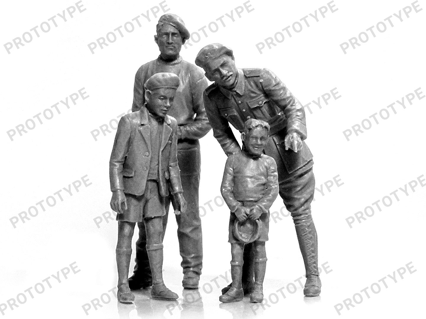 1/35 WWII French Tank Crew (4 figures) - Hobby Sense