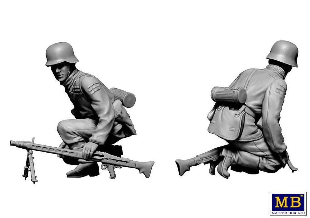 1/35 German Military Men, 1944-1945. Das Maschinengewehr ist dort! - Hobby Sense