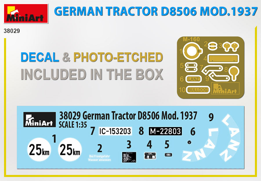 1/35 German Tractor D8506 Mod. 1937 - Hobby Sense