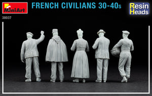 1/35 French Civilians '30-'40s. Resin Heads - Hobby Sense