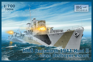HMS Badsworth 1941 Hunt II class destroyer escort - Hobby Sense