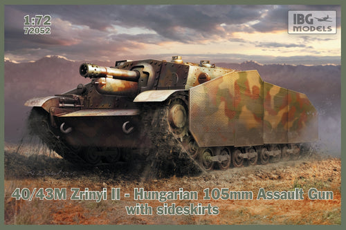 40/43M Zrinyi II Hungarian 105mm Assault Gun with sidekirts - Hobby Sense