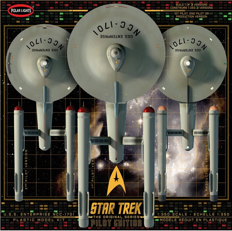 1/350 Star Trek The Original Series USS Enterprise NCC1701 w/Pilot Edition Parts - Hobby Sense