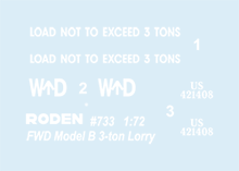 1/72 FWD Model B 3 ton Lorry - Hobby Sense