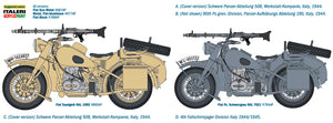 1/9 German Military Motorcycle with Sidecar - Hobby Sense