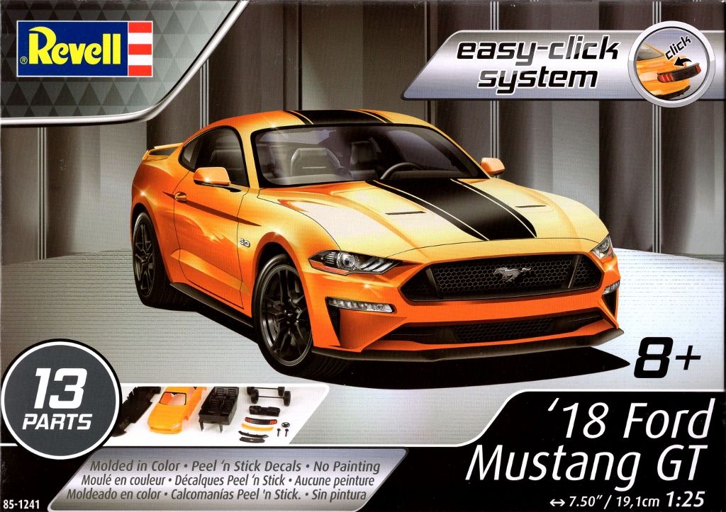 1/25 2018 Ford Mustang Gt, Snap - Hobby Sense