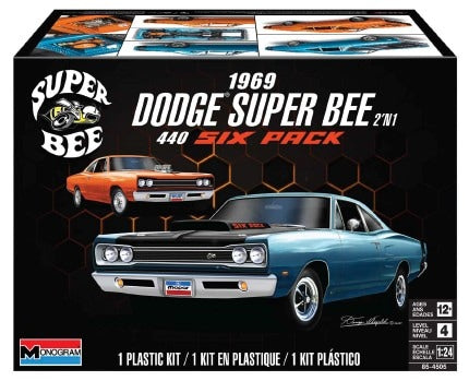 1/24 1969 Dodge Super Bee 440 Six Pack (2 in 1) - Hobby Sense