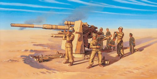 8.8 CM FLAK 37 AA GUN with crew  (2 - Hobby Sense